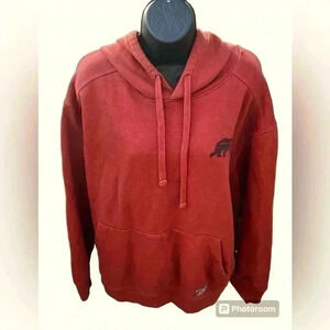 Eddie Bauer Men's Large Pullover Burnt Rust Hoodie